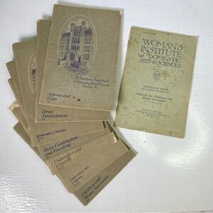 Lot of 8 Sewing Books from 1920s Woman’s Institute of Domestic Arts & Sciences